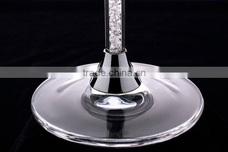 2015 new design lead free clear crystal 250ml wedding champagne wine glasses