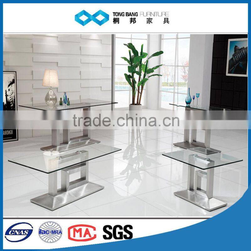 TB stainless steel new style large dining table set supplier