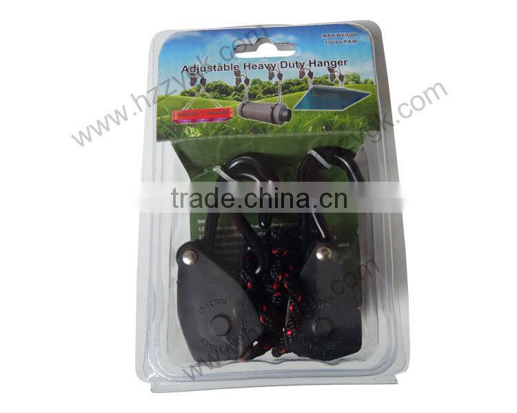 1/4" 1/8" Heavy Duty Hydroponics Reflector rope ratchet hanger