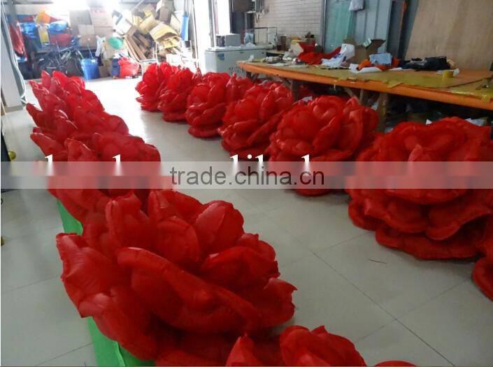 Inflatable Red Rose Flower for Romantic Wedding