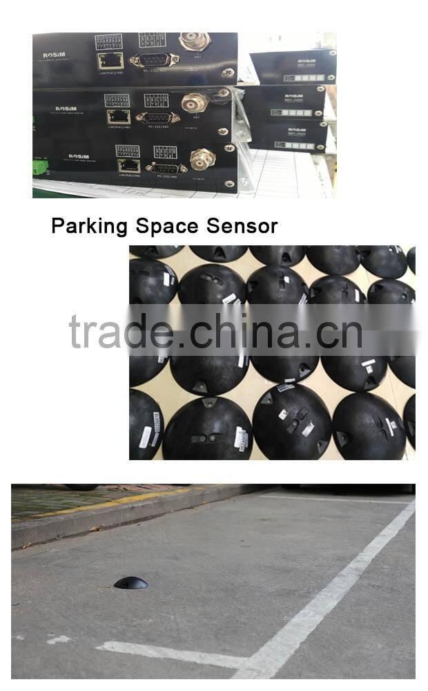 Surface mount parking space detector sensor network type wireless vehicle detection