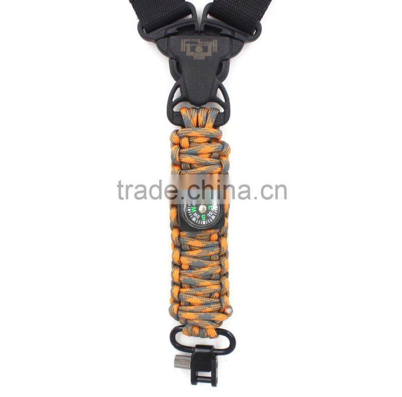 One point paracord rifle sling, Swivel rifle sling