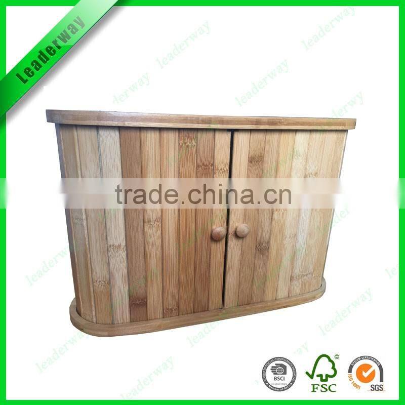 Totally bamboo durable and double large bread box for food storage
