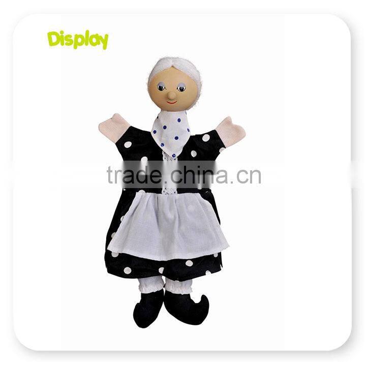 Wood and Fabric Hand Puppet Conforming With ASTM EN71