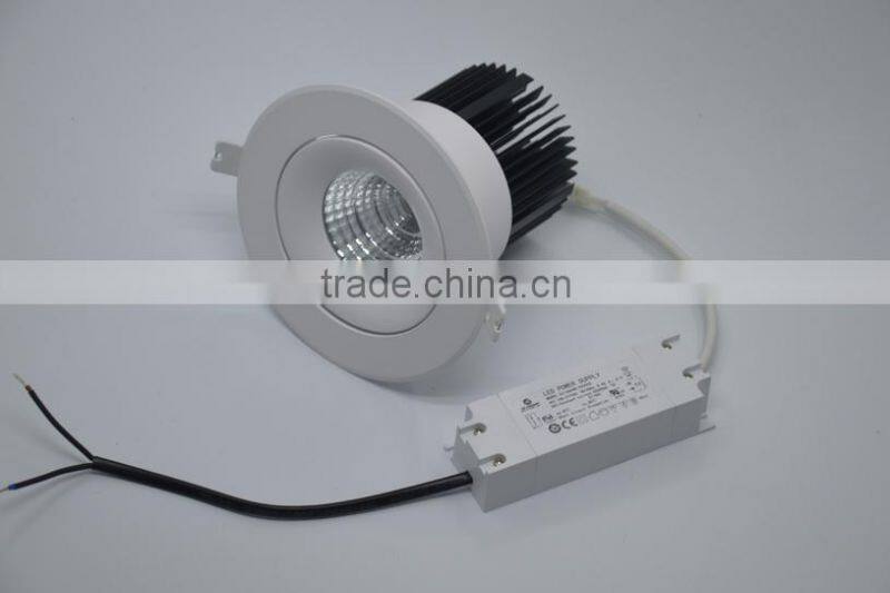 Bridgelux COB White Surface TUV UL Led Retrofit Downlight TEC002D25WCN