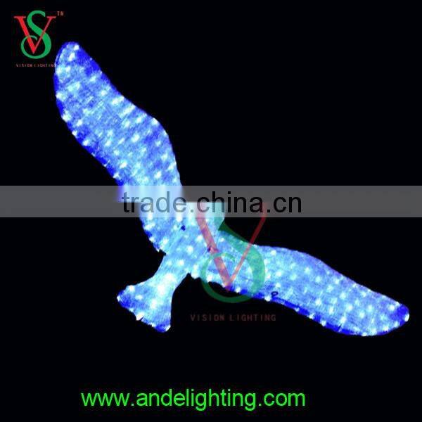 New design acrylic sea mew gull outdoor holiday decoration led light