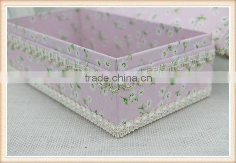 facial tissue box design with lace