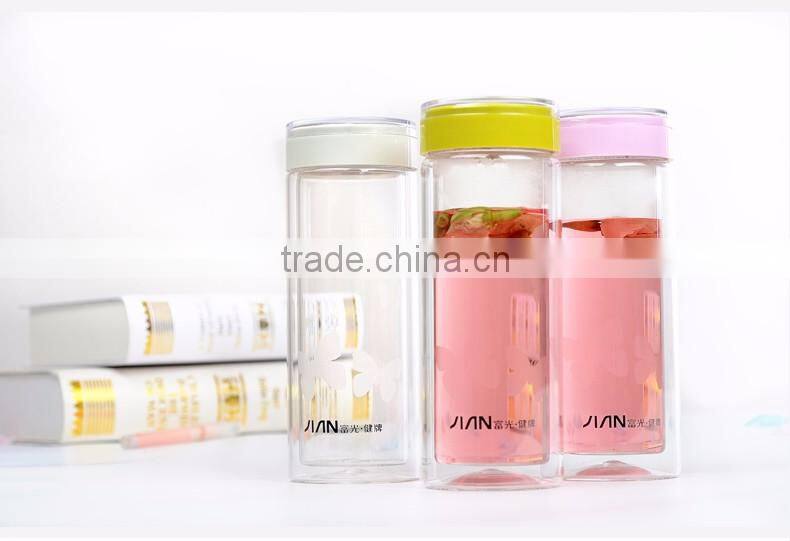 Fancy Custom Made Aspirator Unbreakable Custom Fancy Tequila Fruit Infuser Glass Bottle Water Private Label