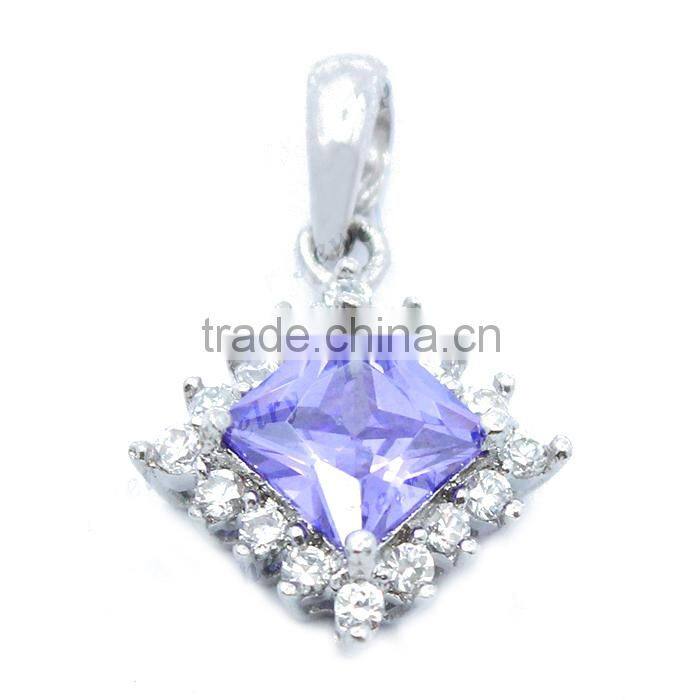 925 Sterling Silver Zircon Jewellery fine silver jewelry pendant