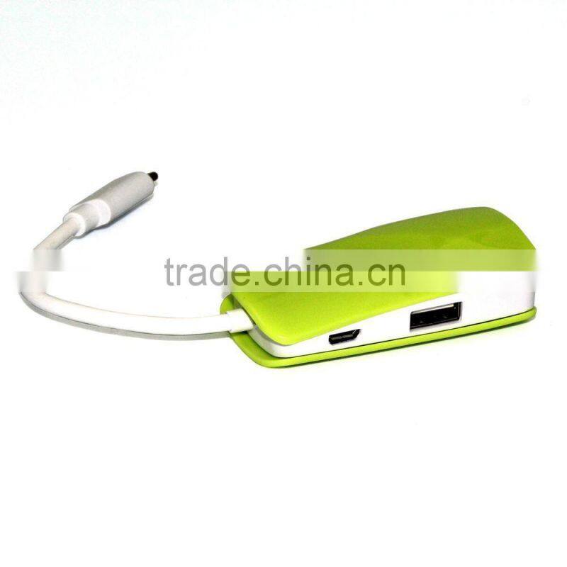 Hot sales!New usb to 2 port usb hub+ 1 port 10/100/1000Mbps RJ45 Gigabit Ethernet Lan Adapter + usb 3.1 type c hub