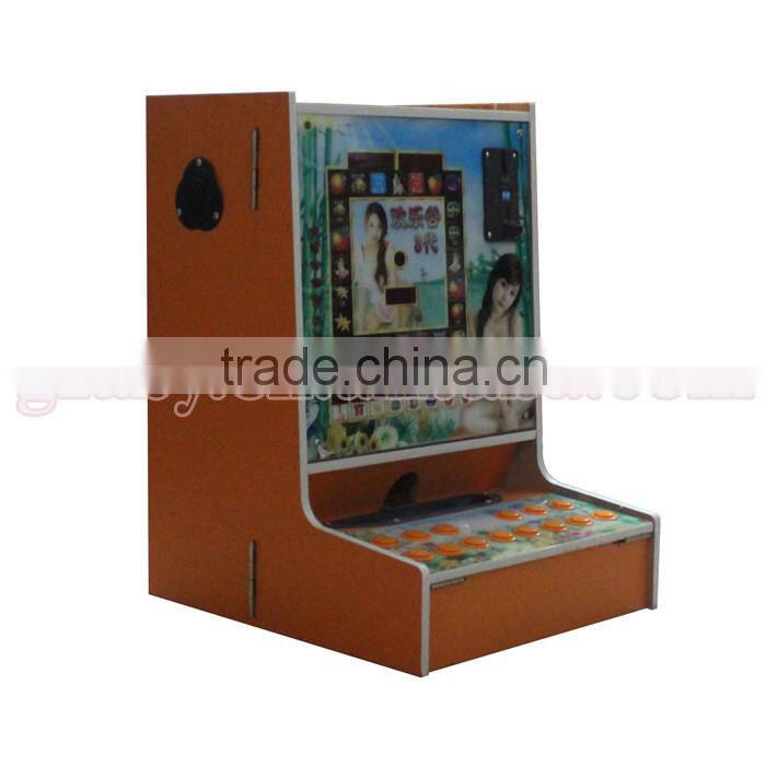 Mini coin operated beautiful girl Mari electronic mario slot machine