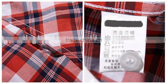 Kids dresses cheap cotton branded latest style custom checks boy shirt