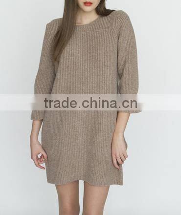 15JWB0130 woman summer 100%bamboo fiber sweater dress