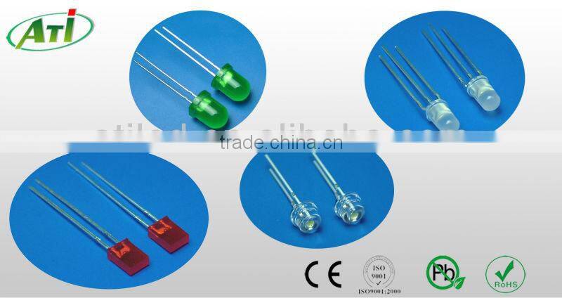 3mm bi-color led, red and green bi-color led