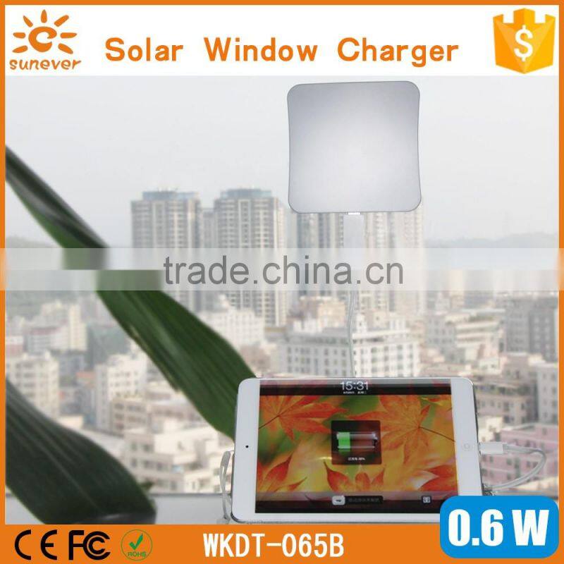 Creative window stick waterproof solar charger, 1800Mah-5200Mah solar power bank