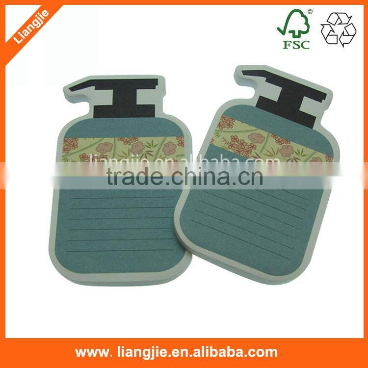 Customized shapes of die-cut butterfly shape sticky notepad