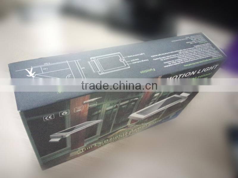 4w solar powered motion sensor security light, solar sensor lamp