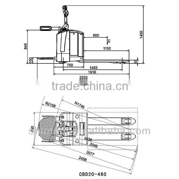 2.0 ton electric pallet truck