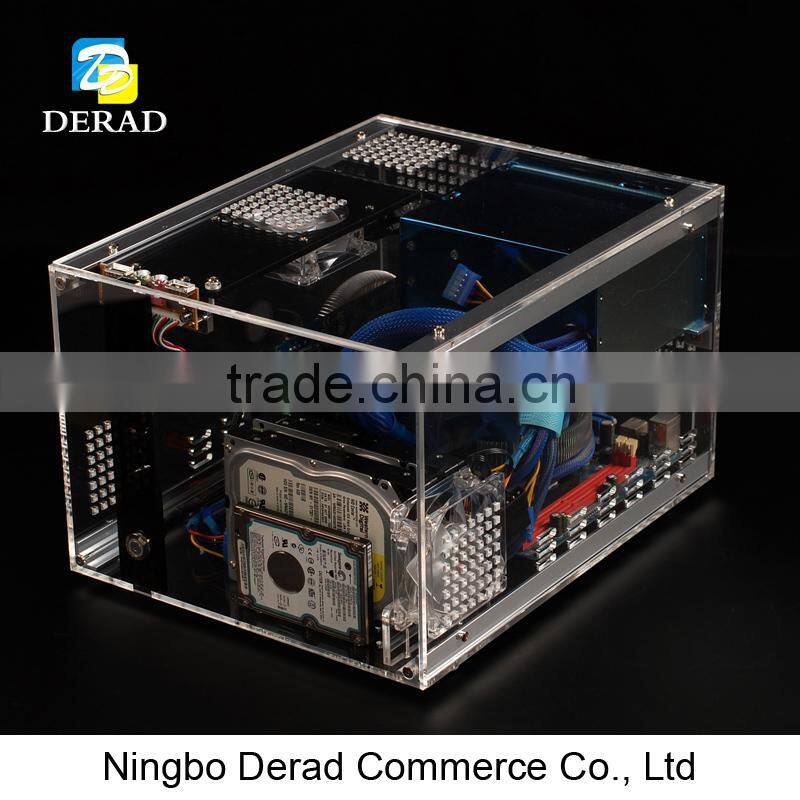 PC-C740 QDIY Deluxe Transparent Plastic Computer Case