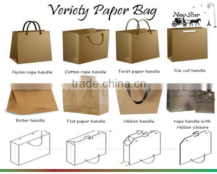 high quality branded paper withe pacakging bag custom