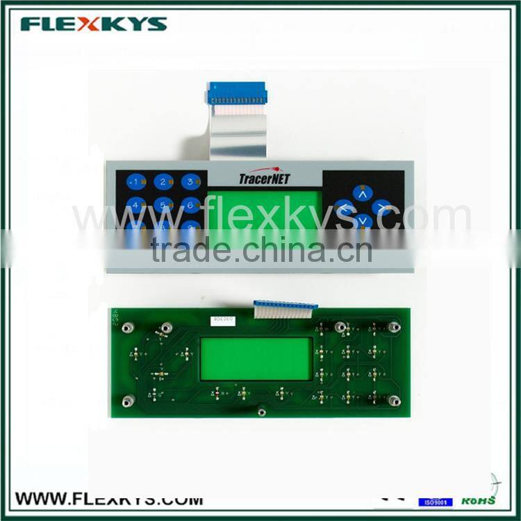 Customized embossed keys metal dome tactile PCB membrane switch