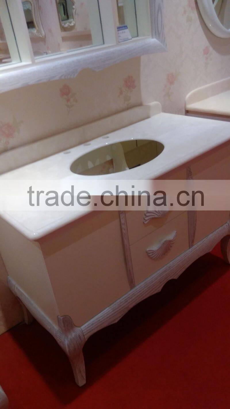 kangchen sanitary ware soild wood modern bathroom cabinet
