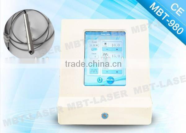 MBT 980nm diode laser for vascular lesions and spider veins machine