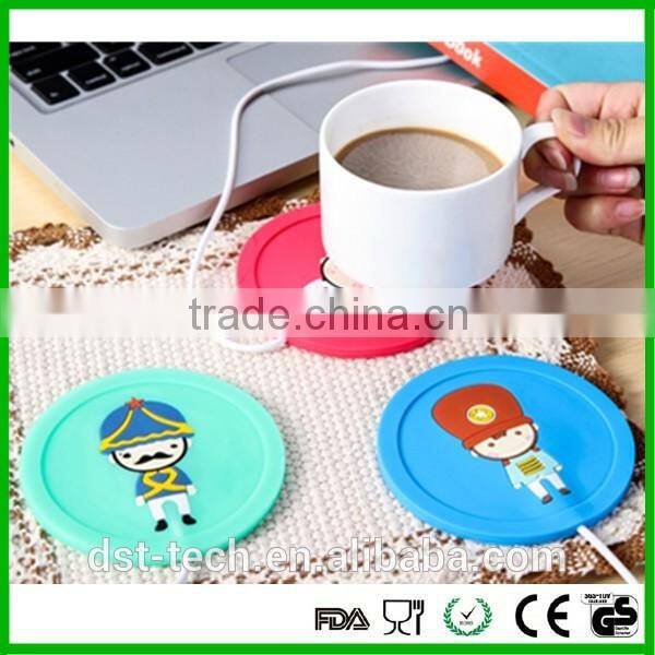 Mini usb silicone heat retaining coaster/ mat for cup