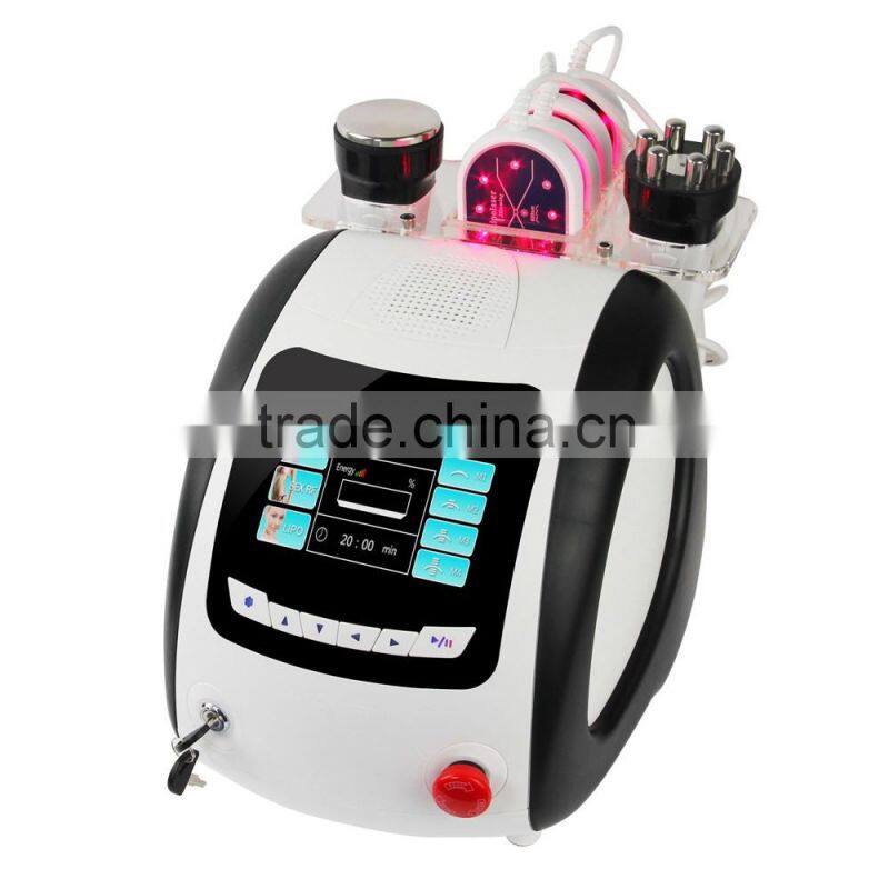 2016 hot sale 40k Cavitation Ultrasound Multipolar Rf 635nm Lllt Led Light Slimming machine