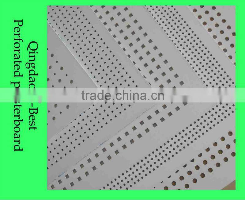 Perforation acoustic plasterboard ceiling tiles