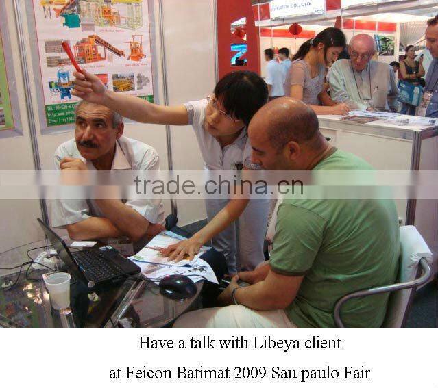 Branch office in Algeria automatic brick machine QT6-15 hot-sale China hydraulic cement brick machine in Tunisia