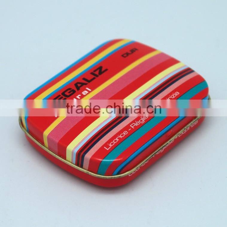 China wholesale high quality with 4C color printing small candy tin box wholesale