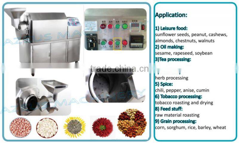Good price stainless steel automatic roasting peanut machine roasting chestnuts