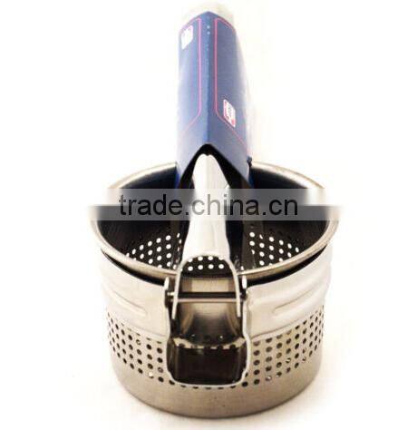 Stainless Steel Potato Masher Ricer Fruit Juicer Vegetable Press Chrome Plated