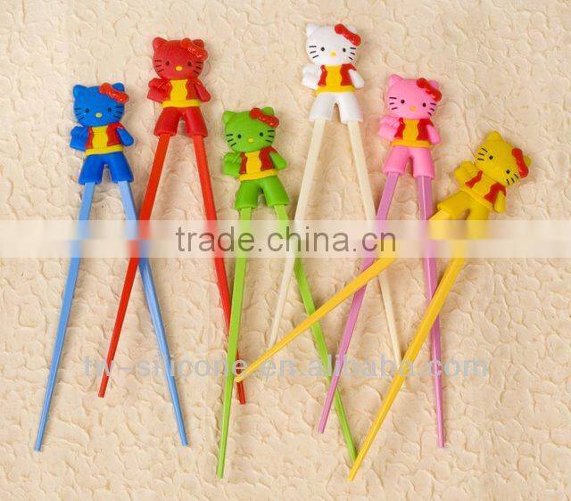 Cute silicone learning chopsticks for kids