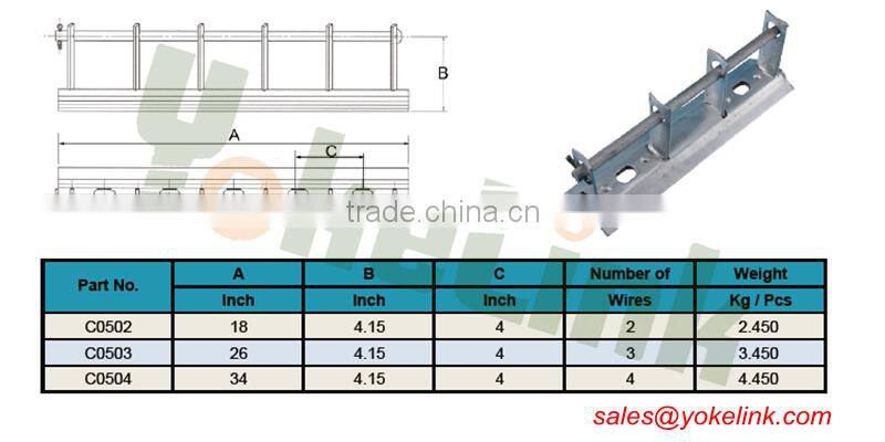 Made in China 2,3,4 Wires Secondary Rack for Overhead Power Line Fitting