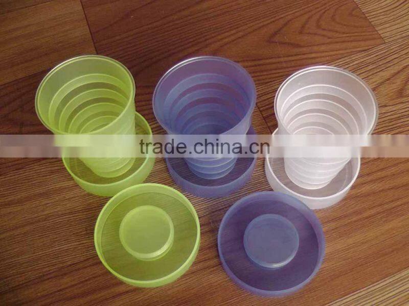sell plastic intake water cup,telescopic cup