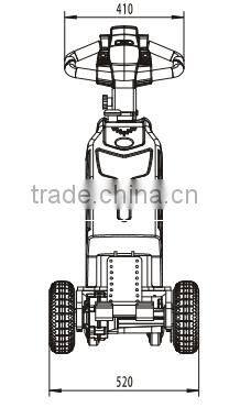China factory price CE ISO 1ton walkie tow tractor