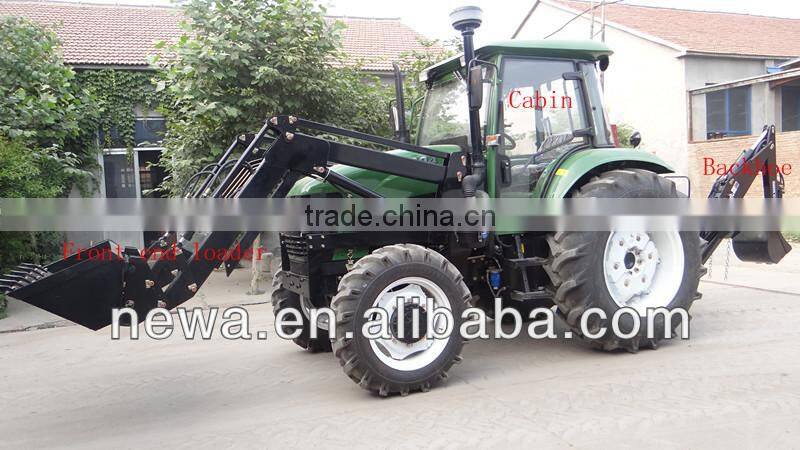 100HP with front end loader and backhoe farm tractor