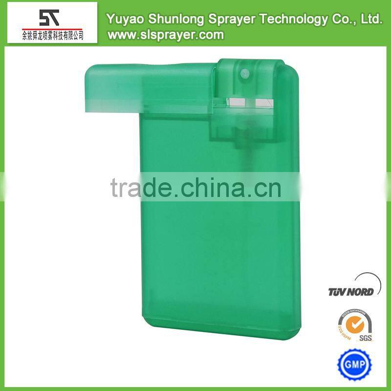 20ml plastic credit card pocket sprayer bottle SL-05G