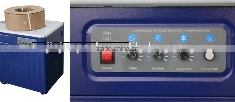 Easy operate semi automatic carton strapping machine with good quality
