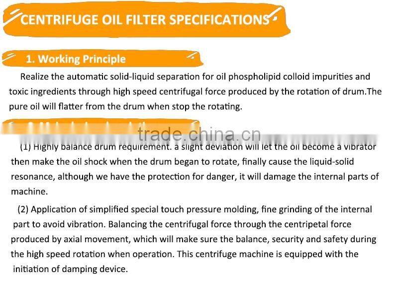 cooking oil filter machine for edible oil filter