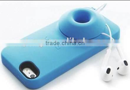 Hot selling Fragrant Chocolate Bean Silicone Phone Case For iPhone 4 4S 5 Silicone Case