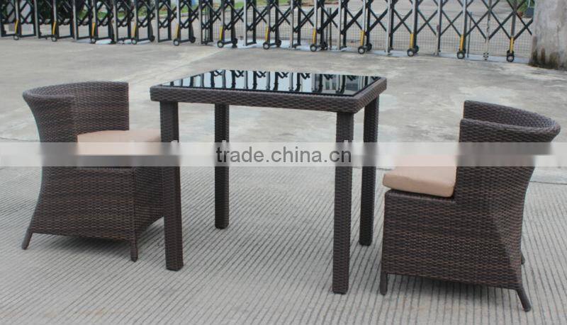 Luxury hotel style rattan outdoor table and chairs CF1203
