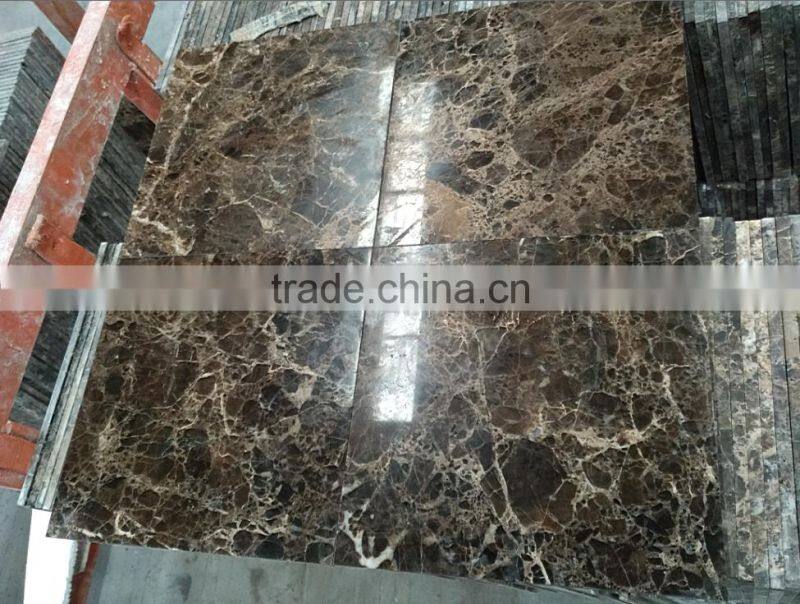 Solid surface dark emperador marble, composite marble tile