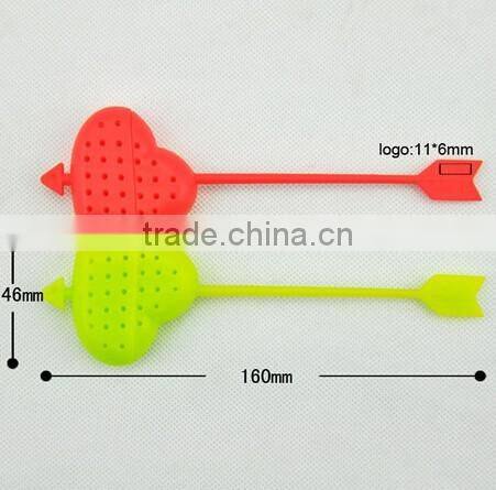 Food garde silicone heart-shaped design Silicone tea infuser