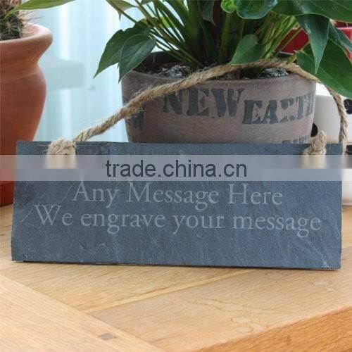 decorative Natural Slate Hanging Sign ,welcome Plaque