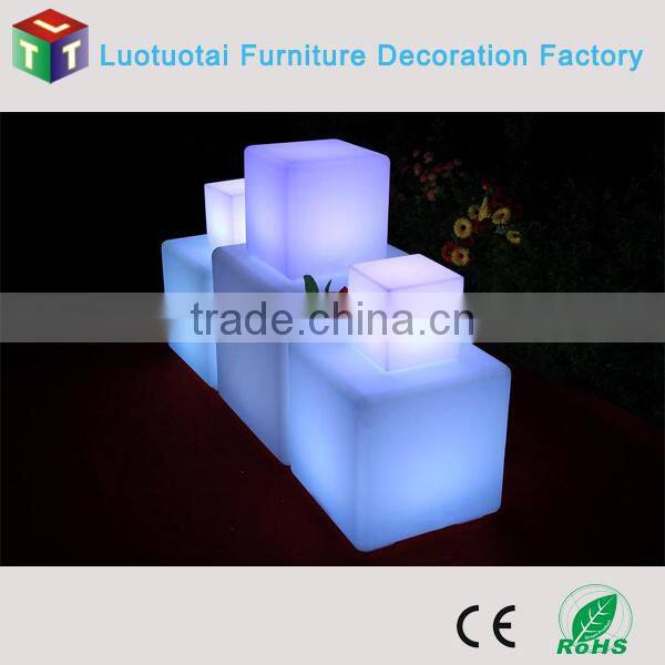 LED cube stools imported from China