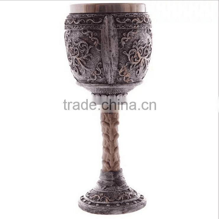 Creative Home 3D stereoscopic Palm skull shape goblet 200ml stainless steel Knight shot glass