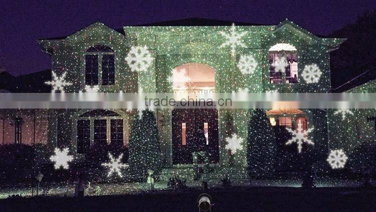 Waterproof Moving Snow Laser Projector Lamps Snowflake LED Stage Light For Christmas Party Landscape Light Garden Lamp Outdoor